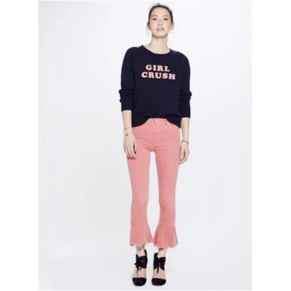 💕MOTHER💕 Cha Cha Chew Corduroy Ruffle Pants Pink - Picture 4 of 14